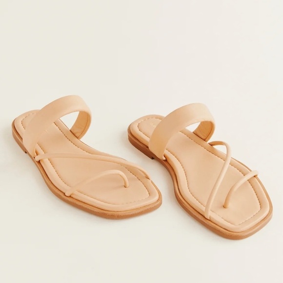 NWOB Reformation Laurel Tubular Sandal Natural - Size 7 NEW - Picture 1 of 8